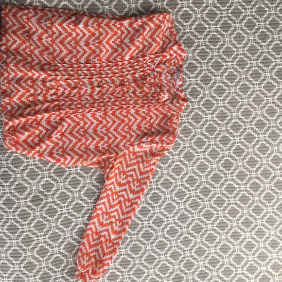 SZ S Gap orange patterned dress - Picture 3 of 4